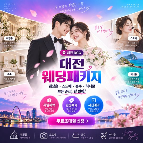 대전 초특가 웨딩패키지